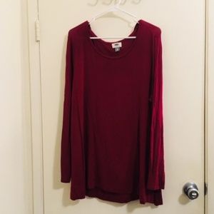 Old navy red long sleeve Sz XL